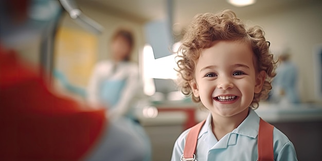 Zdjęcie dziecięca stomatologia i lekarz rąk na żywo zabawne zdjęcie dziecka, które się śmieje