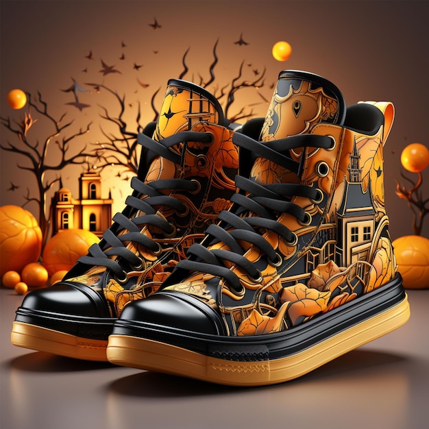 Zdjęcie dziecięce buty na halloween