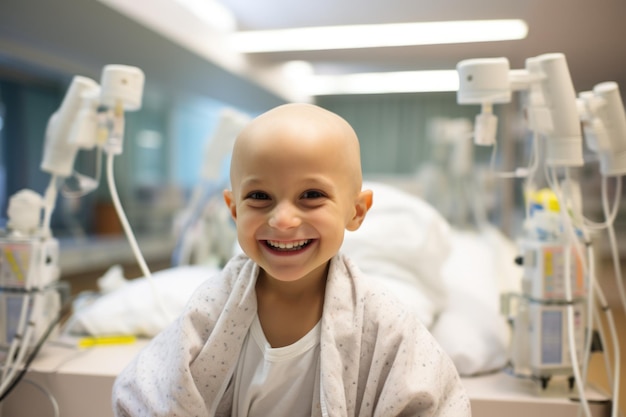 Dziecko cierpiące na raka