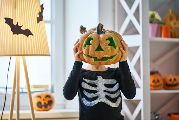 Dziecko na Halloween