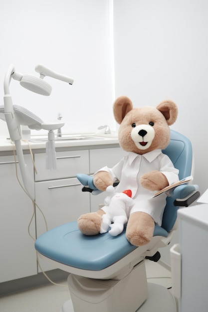 Dziecko w gabinecie dentystycznym Generatywna sztuczna inteligencja