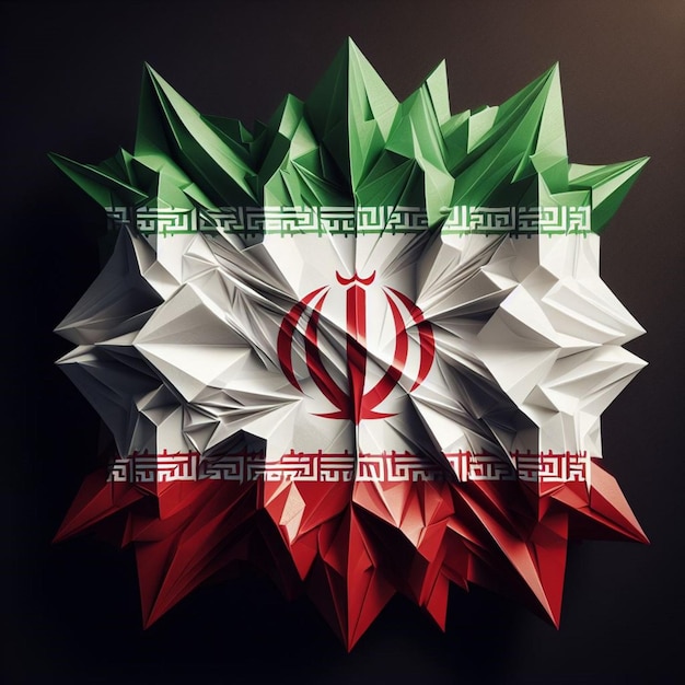 dziedzictwo flagi irańskiej zachowujące dziedzictwo narodu poprzez wizualną reprezentację