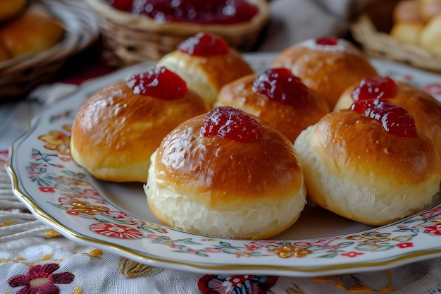 Dziedzictwo kulinarne Elegantna popularna prezentacja tradycyjnego rosyjskiego deseru