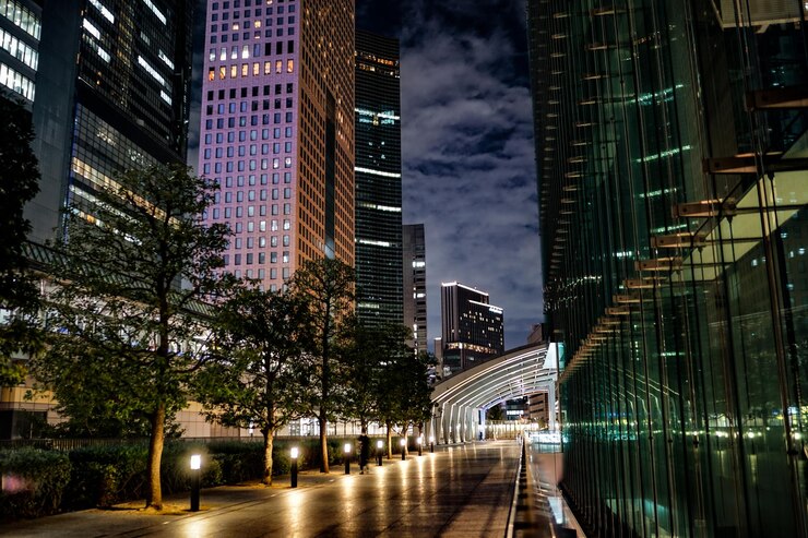 Zdjęcie dzielnica biurowa shiodome