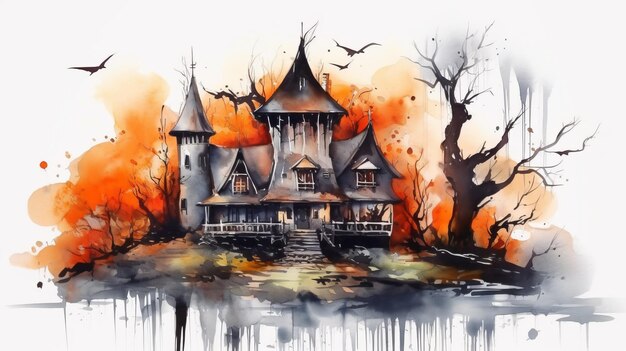 Dzień Halloween oczy Jack O' Lanterns cukierek albo psikus Samhain Wigilia Wszystkich Świętych Wigilia Wszystkich Świętych All hallowe'en upiorny Horror Duch Demon tło 31 października Generatywna sztuczna inteligencja