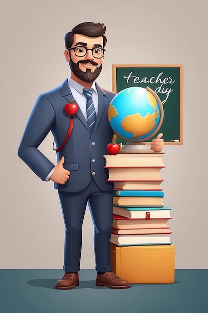 Dzień Nauczyciela Nauczyciel przedstawia powrót do szkoły
