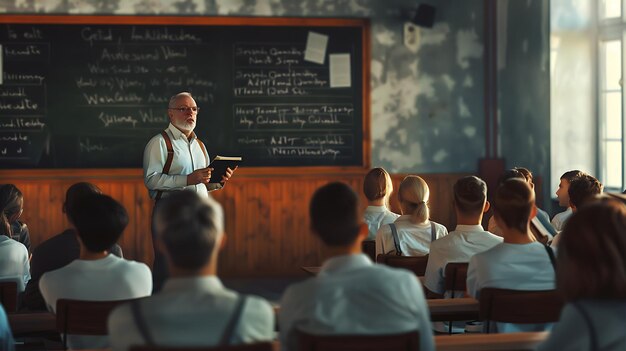 Dzień Nauczycieli uczniowie tablice książki dokumenty