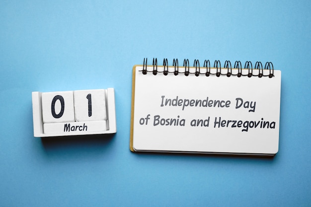 Dzień Niepodległości Bośni i Hercegowiny w marcu w kalendarzu