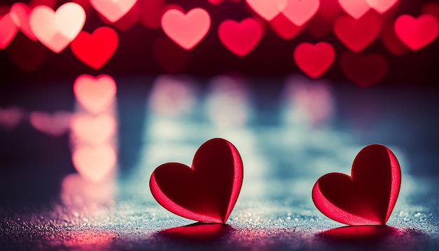 Dzień Świętego Walentyna Serca ruch tła tapeta copyspace miłość i namiętność 14 lutego