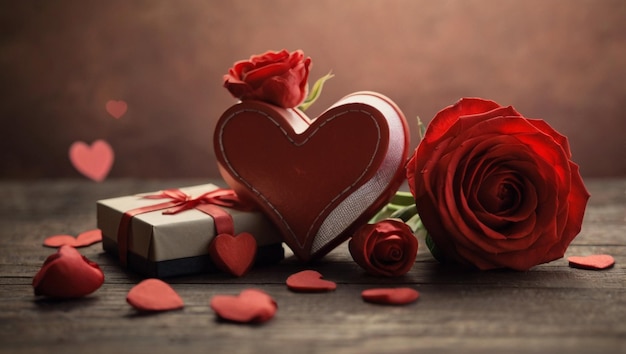 Dzień Walentynek miłość piękna 8K tapeta Stock Photographic Image