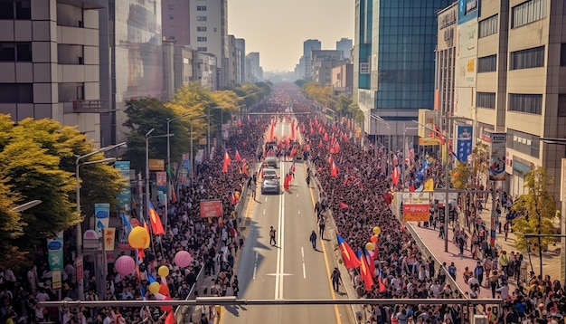 Dzień Wyzwolenia Narodowego Korei Południowej fotografia szczęśliwa i celebracyjna