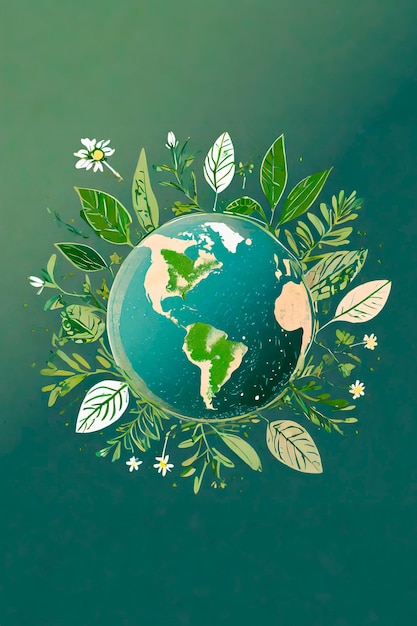 Dzień Ziemi Międzynarodowy Dzień Ziemi glob planeta planeta z roślinnością