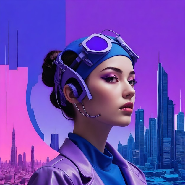 Dziewczyna Cyberpunk