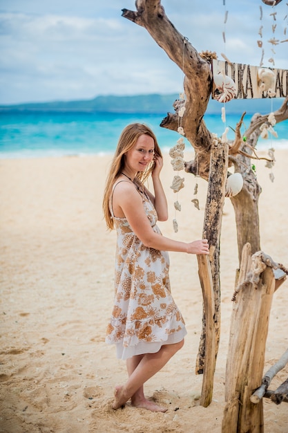 Dziewczyna Na Plaży Puka, Boracay