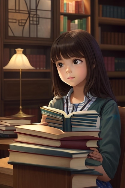 Dziewczyna z książką w dłoniach