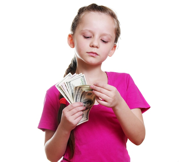 Zdjęcie dziewczyna z pieniędzmi