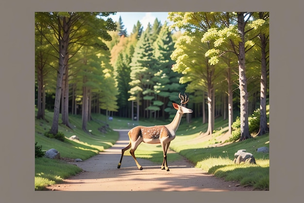 Dzikie lasy dzikie zwierzęta łosi piękne zagrożone zwierzęta jelenie tapety ilustracja tła