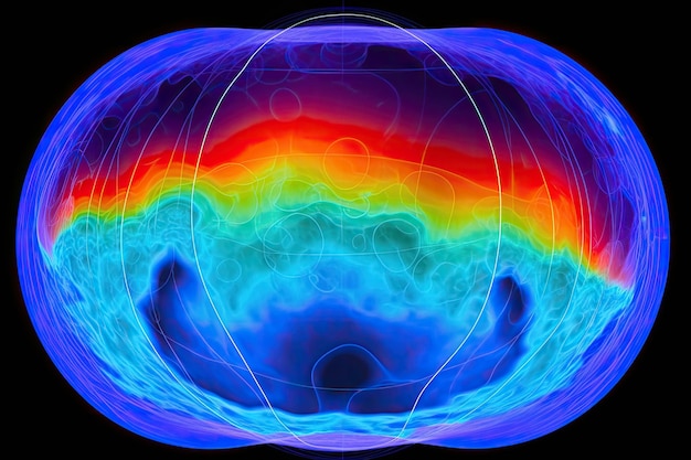 Zdjęcie dziury ozonowe to naturalne zjawisko w naszej atmosferze ai generative