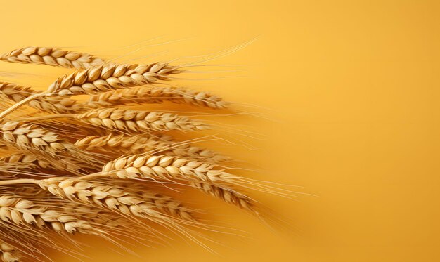 Ears of wheat na białym tle