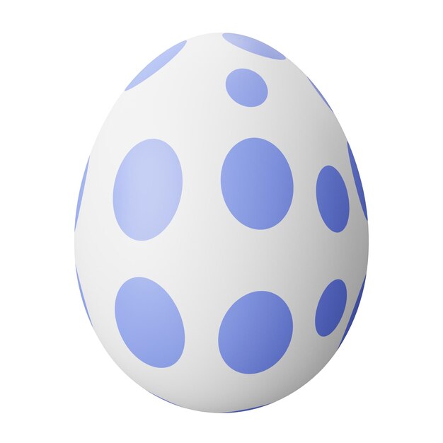 Zdjęcie easter egg dot izolowane ilustracja renderowania 3d