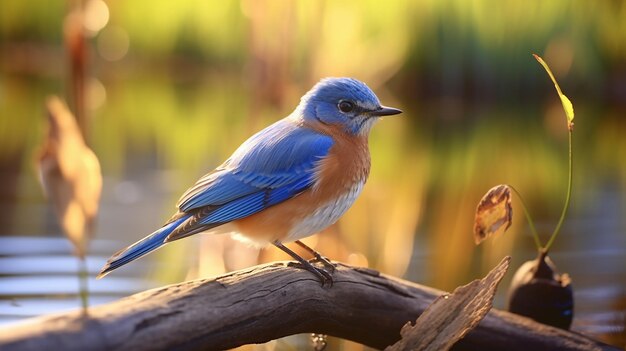 Zdjęcie eastern bluebird 8k fotografia ultra hd