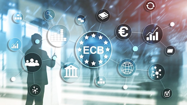 EBC Europejski bank centralny Koncepcja finansów biznesowych.