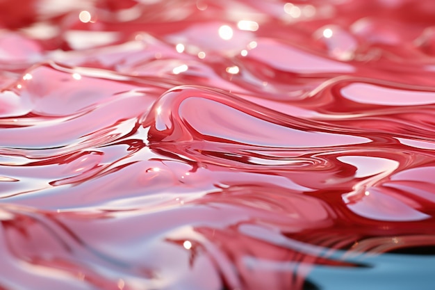 Zdjęcie efekt falisty dna enevoidowej różowej tekstury basenu generatywny ia