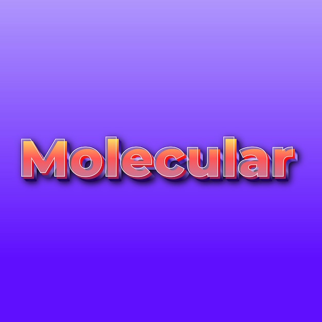 Efekt MolecularText Zdjęcie karty JPG z gradientowym fioletowym tłem