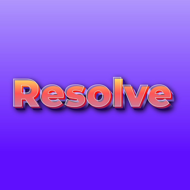 Efekt ResolveText Zdjęcie karty JPG z gradientowym fioletowym tłem