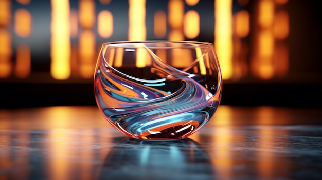 Zdjęcie efekt szklanego tła