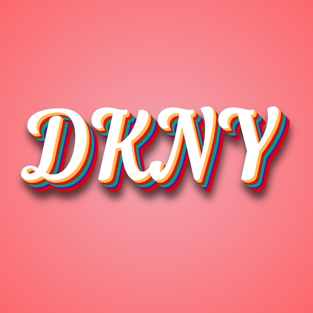 Efekt tekstu DKNY Zdjęcie Zdjęcie Cool