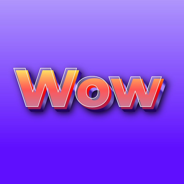 Efekt WowText Zdjęcie karty JPG z gradientowym fioletowym tłem