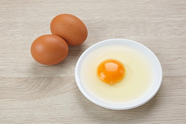 Egg Cut Otwarty ekologiczny składnik żywności z żółtka kurzego