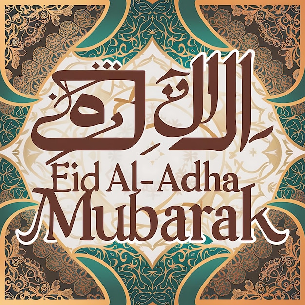 Eid Al Adha mubarak abstrakcyjna ilustracja wektorowa projekt tła