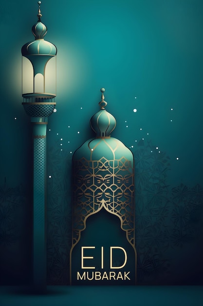 Eid al Adha Mubarak plakat Eid tło