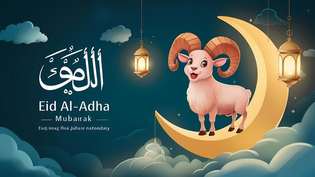 Zdjęcie eid al adha mubarak szablon eid al adha mubarak tło baneru