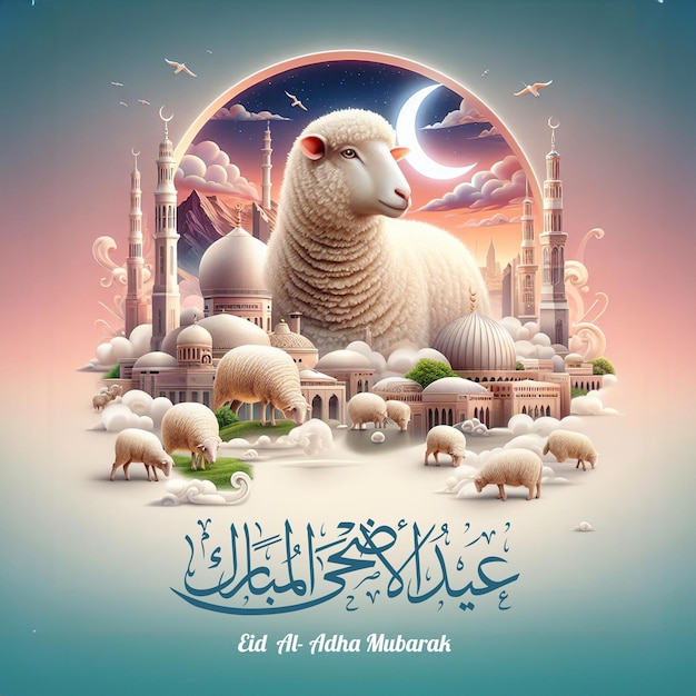 Zdjęcie eid al adha mubarak tło