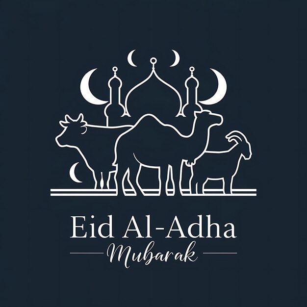 Zdjęcie eid al adha mubarak tło