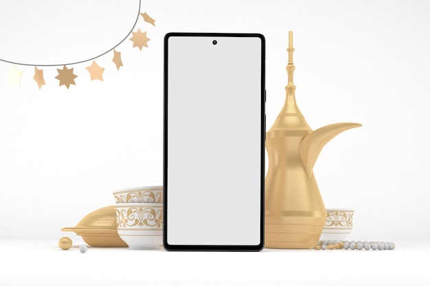 Eid Mobile Front Side na białym tle