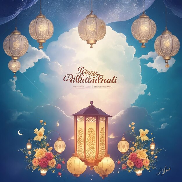 Eid mubarak eid al adha baner lub plakat z owcami w okularach happy eid ul adha mubarak