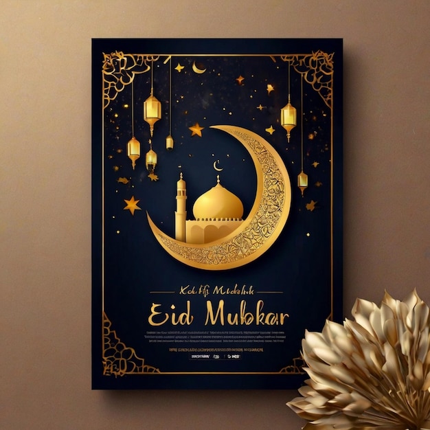 Zdjęcie eid mubarak ramadan karim eid ul fitr eid karta eid ul fitr adha