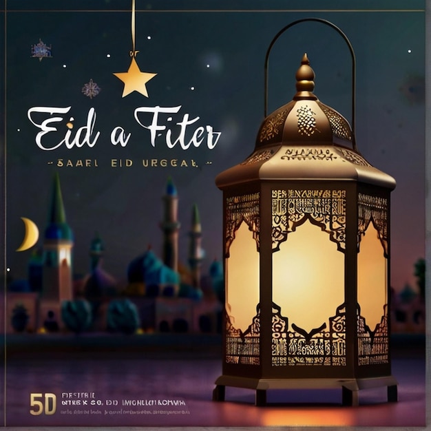 Zdjęcie eid mubarak ramadan karim eid ul fitr eid karta eid ul fitr adha