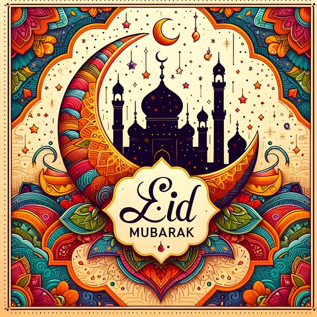 Eid Mubarak Social Media Post Design