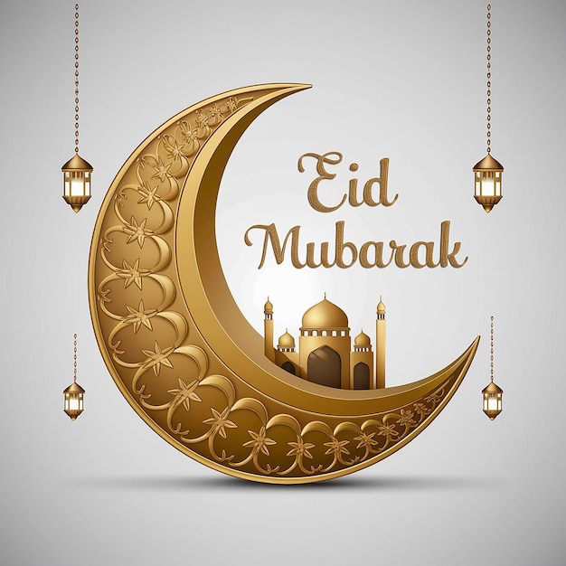EidalAdha piękna kartka z dekoracyjną okładką