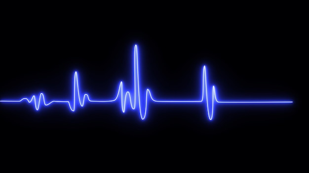 Zdjęcie ekg elektrokardiogram linia bicia serca koniec życia art design zdrowie medyczne bicie serca puls abstrakcyjna koncepcja elementu graficznego
