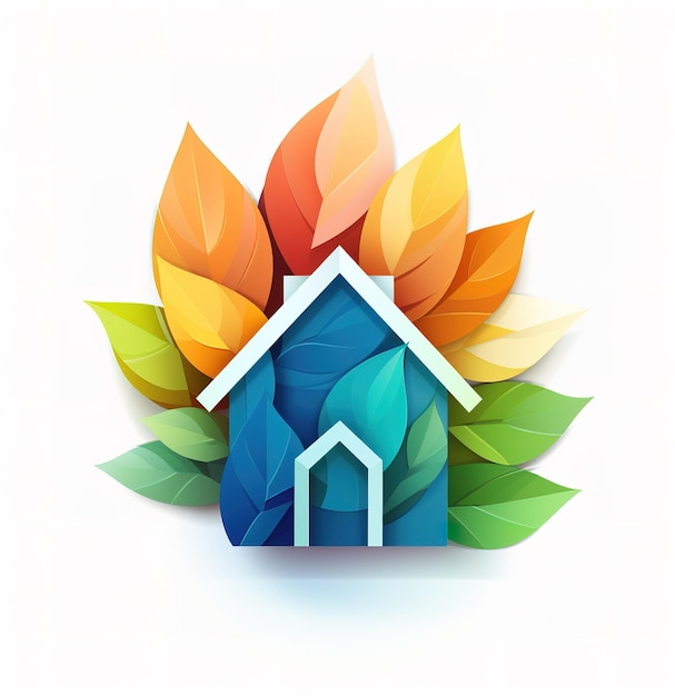 Zdjęcie eko dom ikona ekologii dom przyjazny dla środowiska chroniący środowisko globalne ocieplenie ocal ziemię