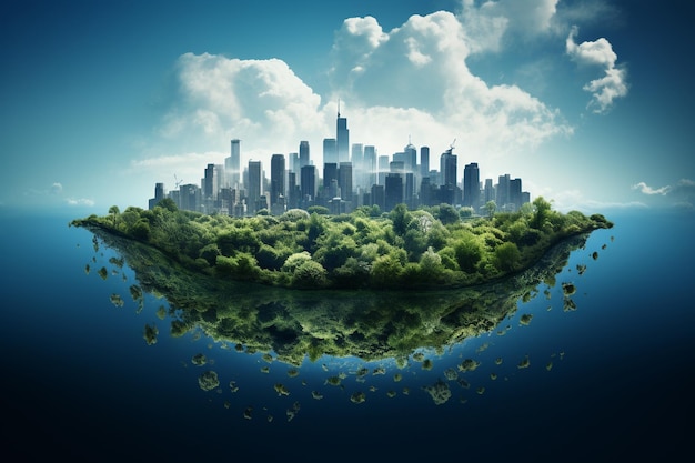 Ekologiczne życie promujące czyste powietrze i wodę