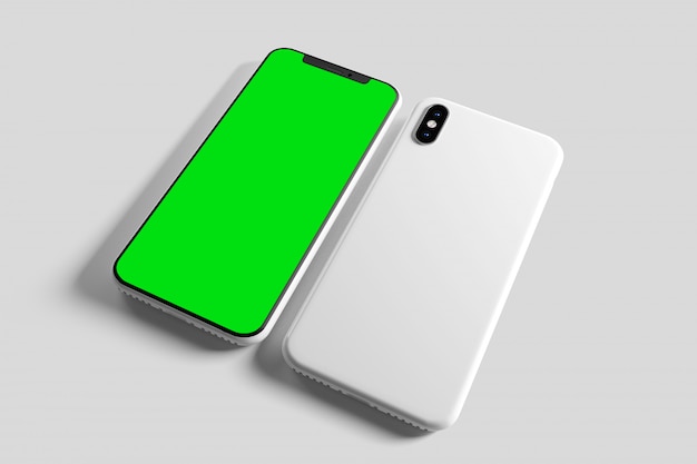 Ekran Smartphone I Case Mockup - Renderowanie 3d