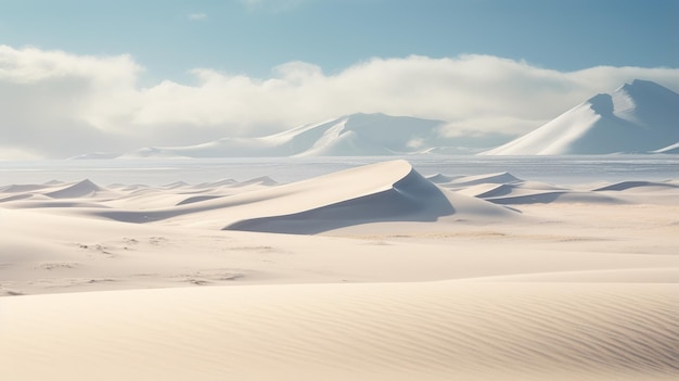 Zdjęcie ekspedycja arktyczna venice beach dune w białej pustyni