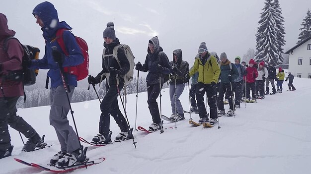 Ekspedycja na śnieżkach w zimnej Krainie Czarów